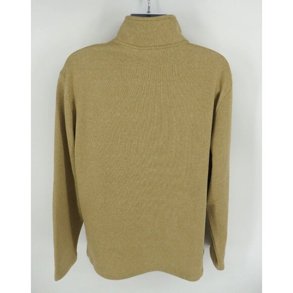 Ocean Coast Big & Tall Tan Quarter Zip Pullover Sweater LT NWT $64.50 - Picture 4 of 5